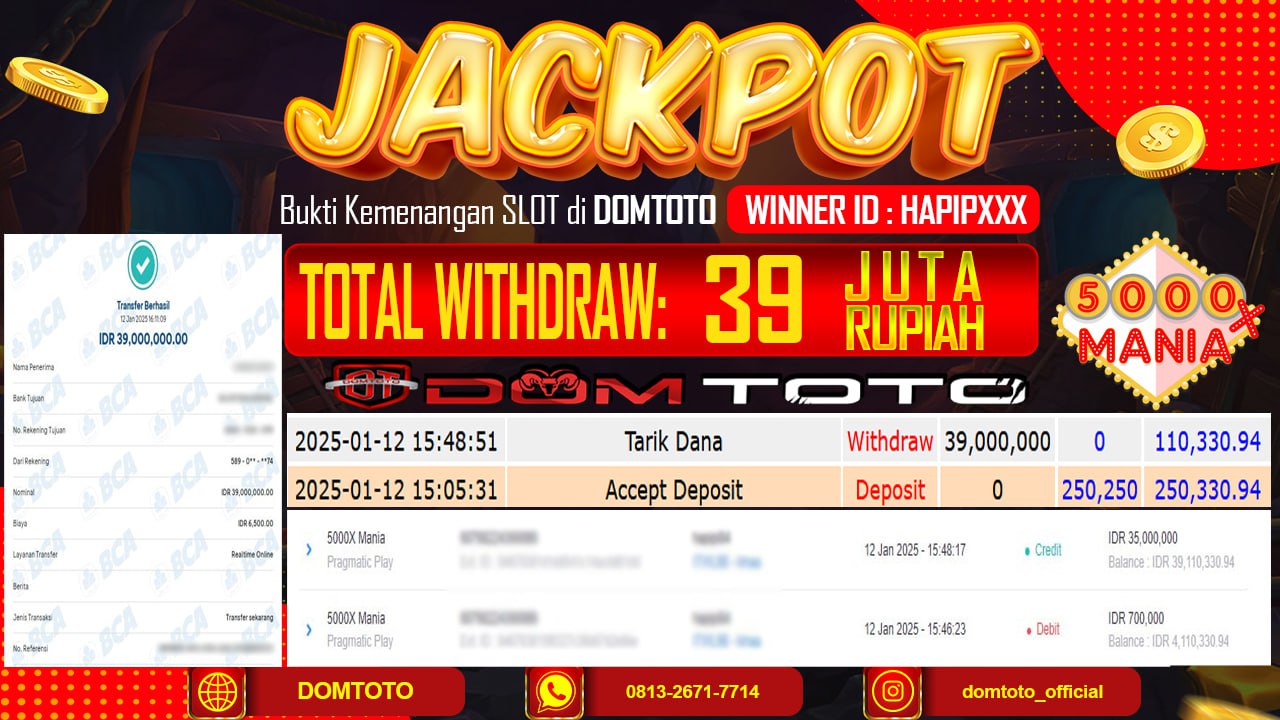 JACKPOT SLOT WILD BOUNTY SHOWDOWN  12 JANUARI 2025